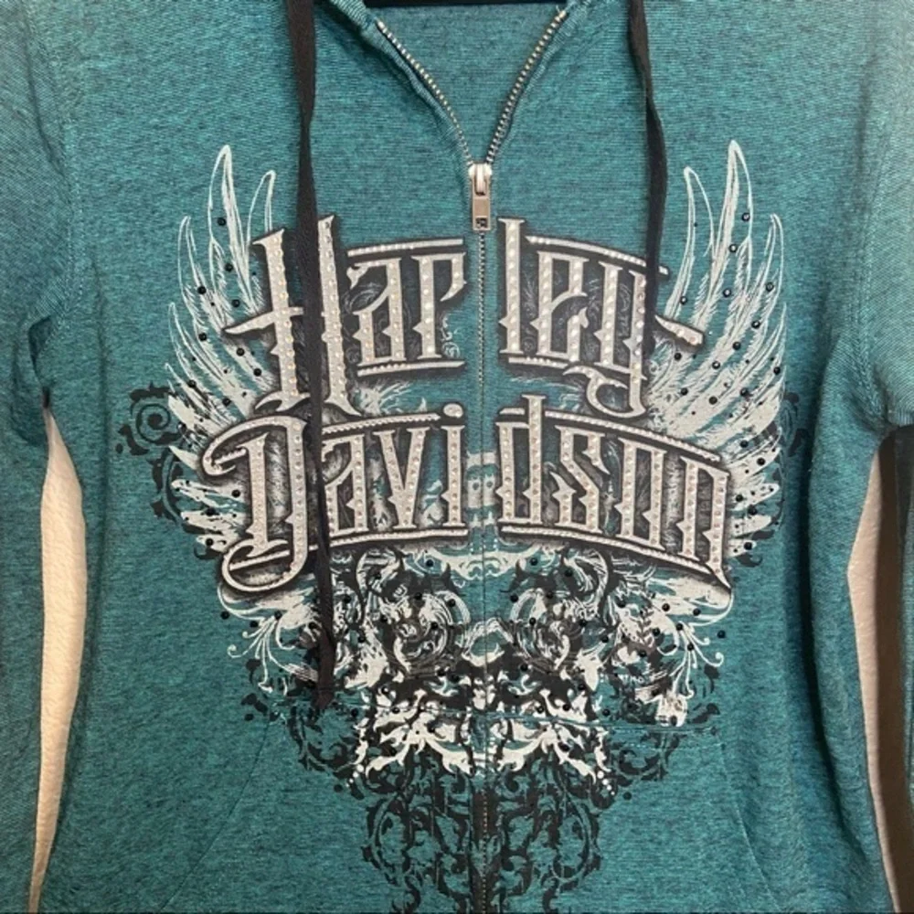 Harley-Davidson Jeweled Hoodie Size Medium‎